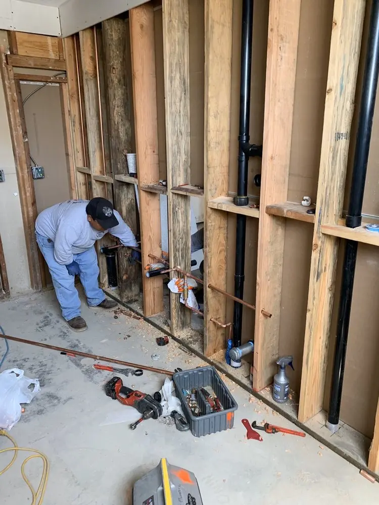 Commercial rough-in plumbing for Water Heater Replacement in Baltimore